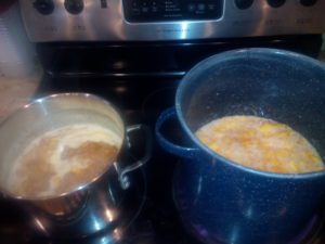 pots on stove top