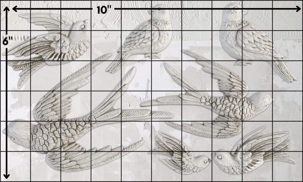 Birdsong Mould With 6 x 10 Grid Unbranded