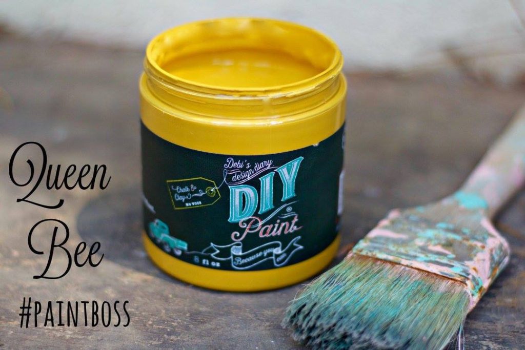 Open 8 oz container of Queen Bee DIY Paint