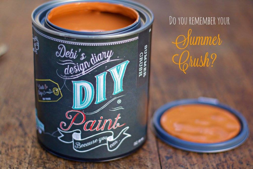 Open 32 oz can of Summer Crush DIY Paint