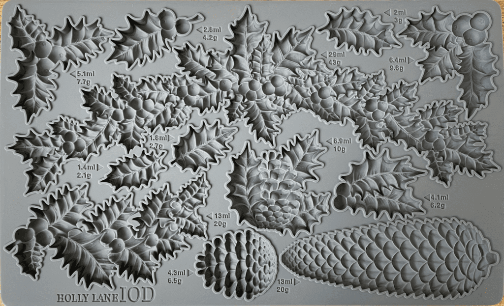 Holly Jolly Mould from the IOD Fall 2022 Release